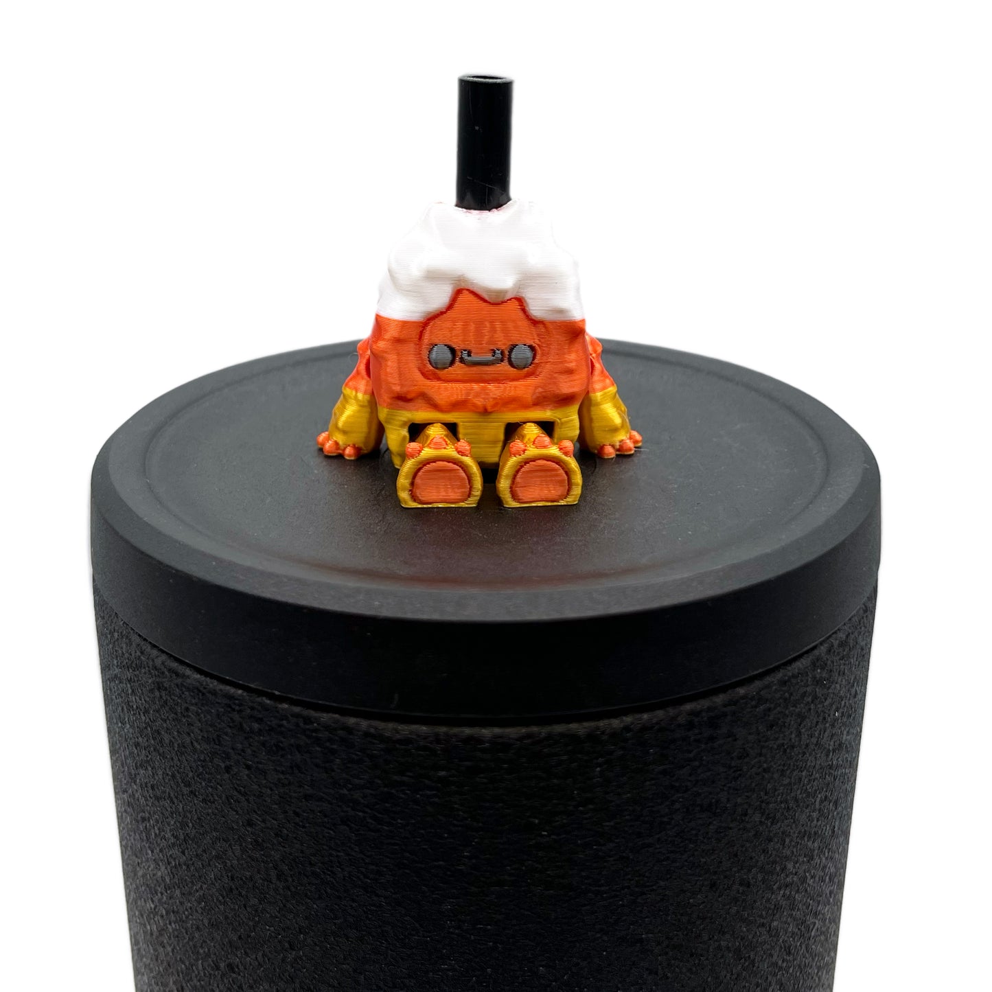 Flurryfoot & Bigfoot Sip Sidekicks – 3D Printed Cryptid Straw Toppers for Tumblers | Cute Straw Buddy Accessories