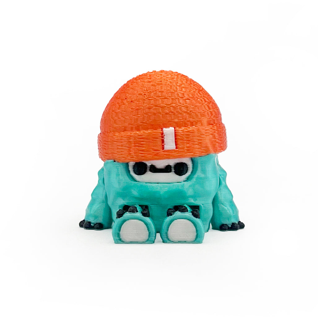 GIANT Flurryfoot & Bigfoot – Oversized 3D Printed Cryptid Figures | Large Cute Desk & Shelf Collectibles