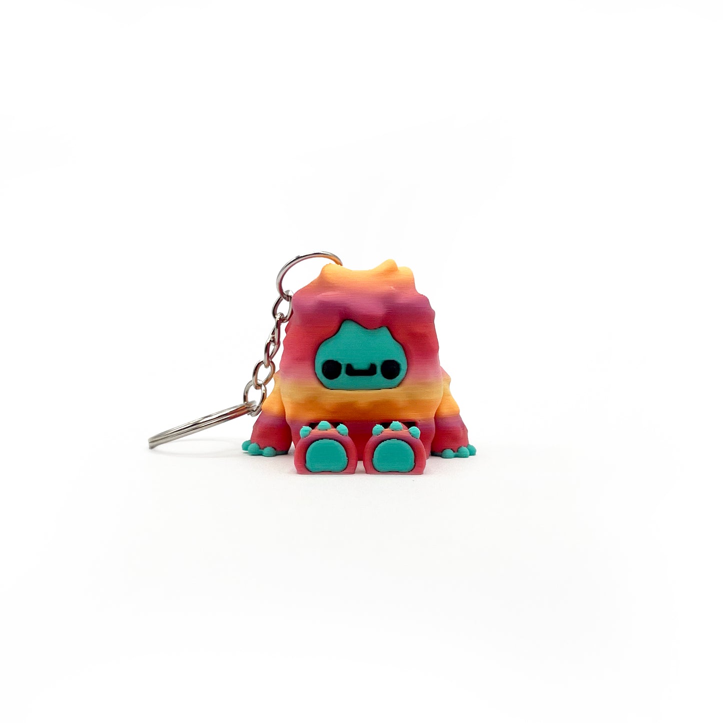 Flurryfoot & Bigfoot Keychains – 3D Printed Cryptid Bag Charms | Cute Clip-On Backpack Buddies