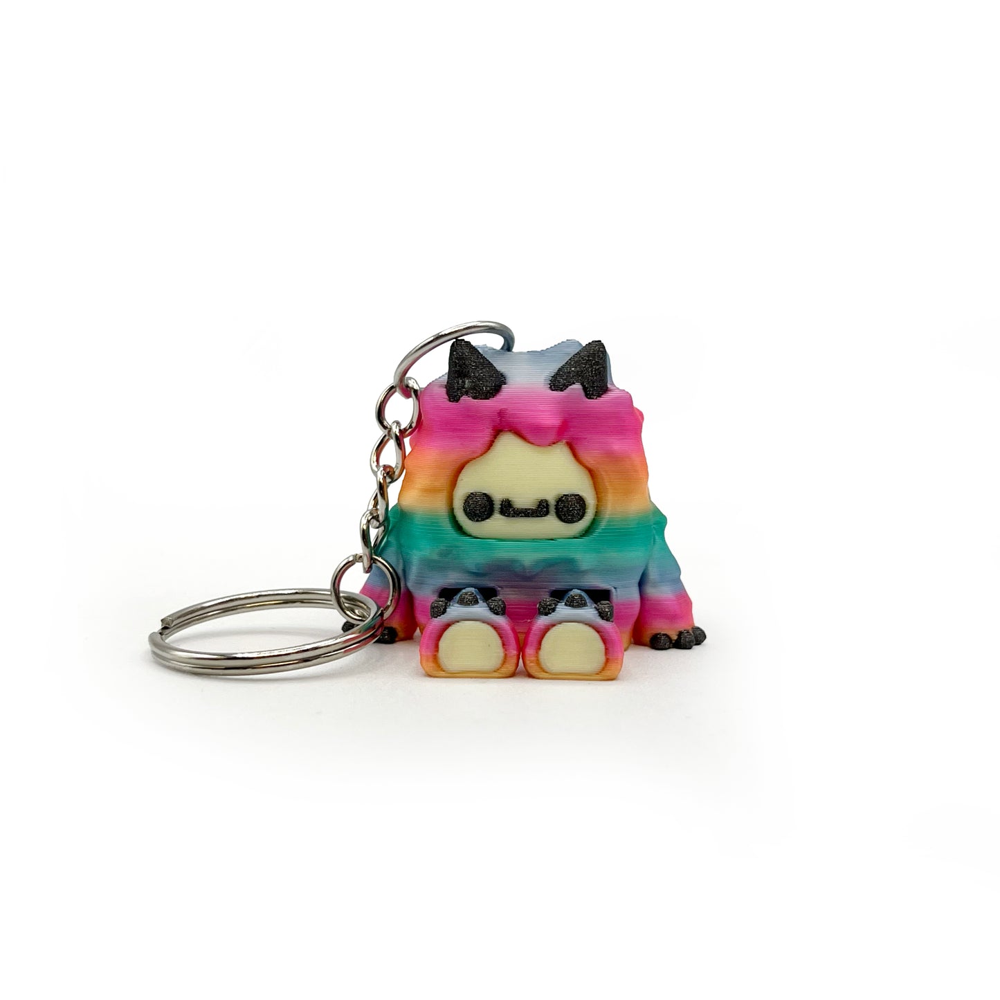Flurryfoot & Bigfoot Keychains – 3D Printed Cryptid Bag Charms | Cute Clip-On Backpack Buddies