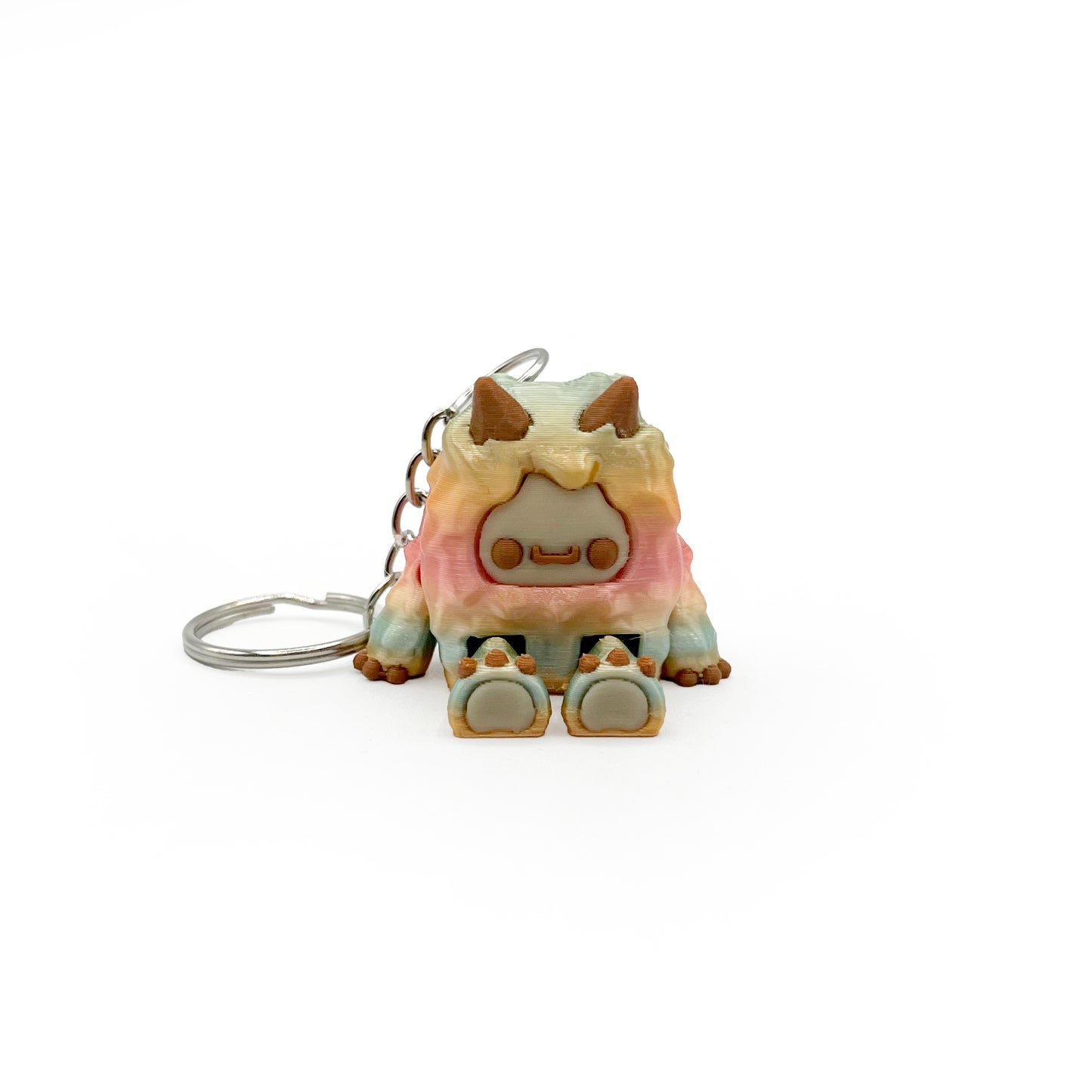 Flurryfoot & Bigfoot Keychains – 3D Printed Cryptid Bag Charms | Cute Clip-On Backpack Buddies