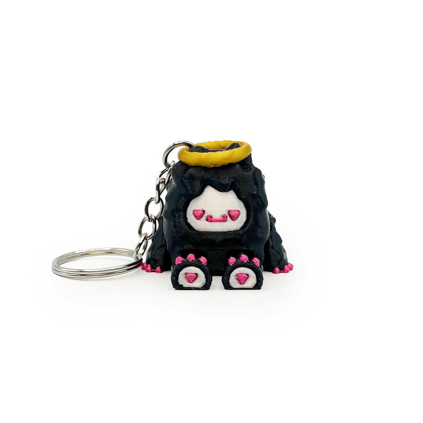 Flurryfoot & Bigfoot Keychains – 3D Printed Cryptid Bag Charms | Cute Clip-On Backpack Buddies