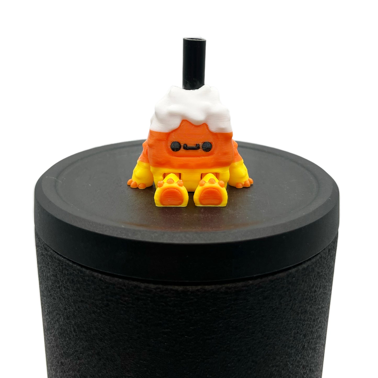 Flurryfoot & Bigfoot Sip Sidekicks – 3D Printed Cryptid Straw Toppers for Tumblers | Cute Straw Buddy Accessories