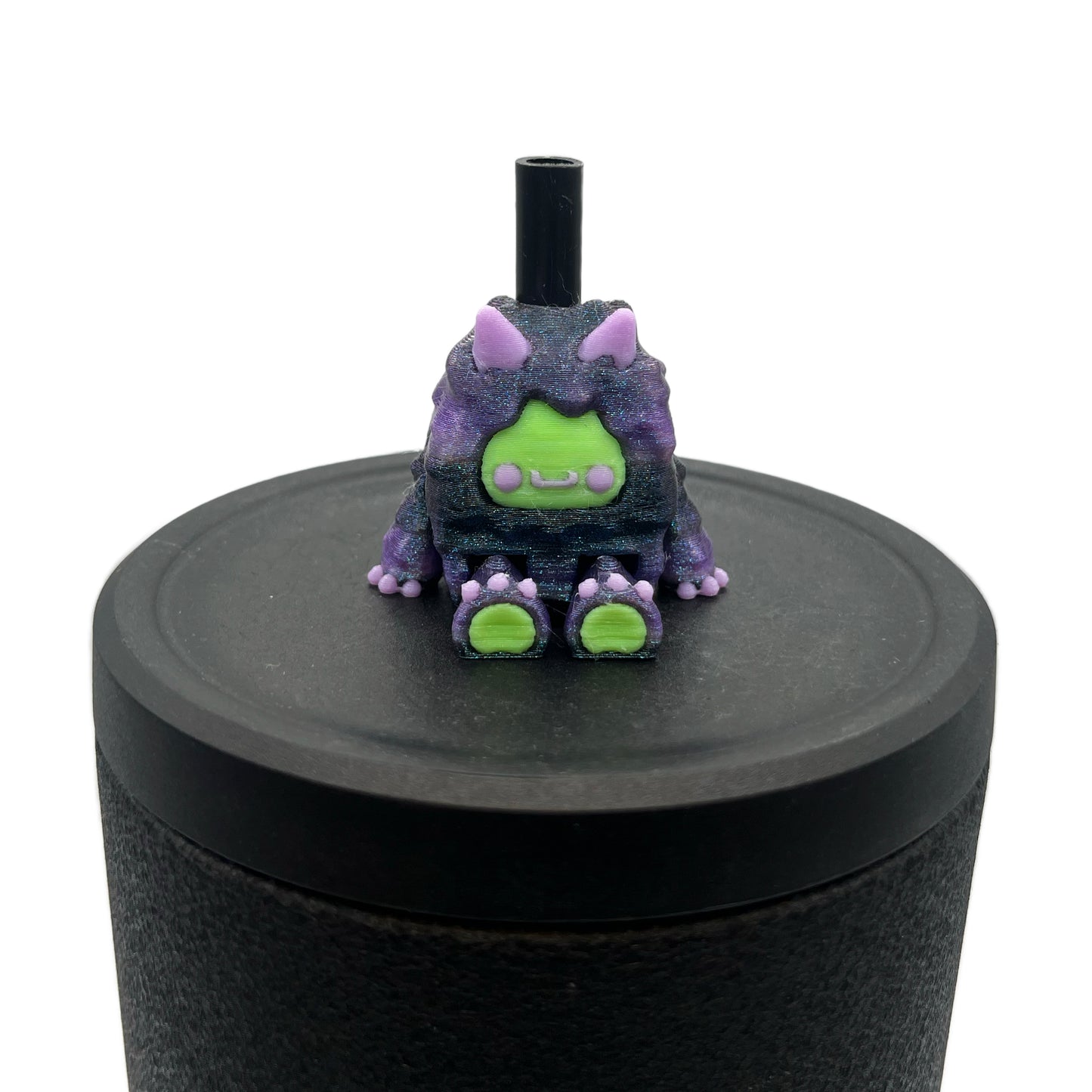 Flurryfoot & Bigfoot Sip Sidekicks – 3D Printed Cryptid Straw Toppers for Tumblers | Cute Straw Buddy Accessories