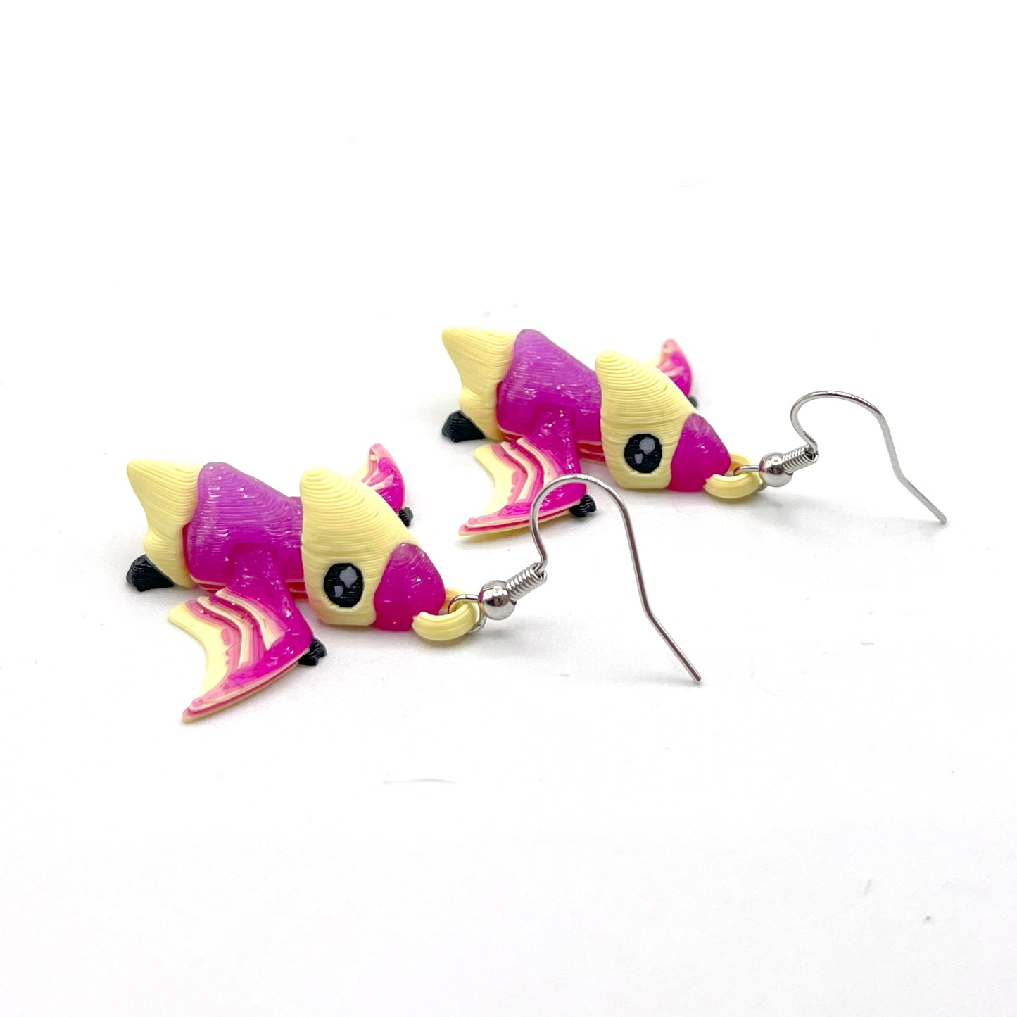 Tiny Dino Earrings – Lightweight 3D Printed Dinosaur Hook Earrings | Cute Hypoallergenic Prehistoric Jewelry